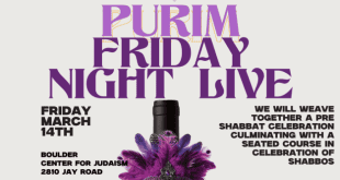 Purim Friday Night Live!