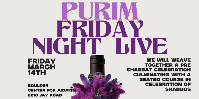 Purim Friday Night Live!