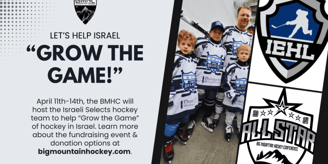 Team Israel Plays College Hockey Series in Colorado Next Weekend