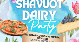 Shavuot Dairy Party at Chabad of NW Metro Denver – Westminster