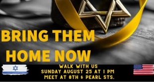 Remember Gaza Hostages: Pearl Street Mall Walk for Freedom Sunday