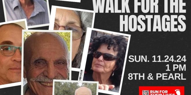 Walk in Solidarity for the 13 Hostages Over 60