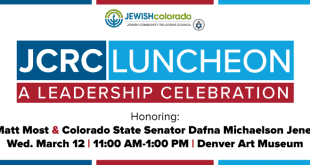 JEWISHcolorado’s Jewish Community Relations Council Announces Honorees for Annual Leadership Luncheon