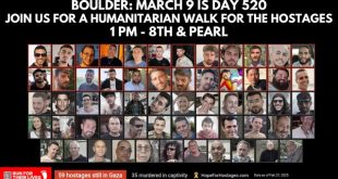 Support Hostage Awareness: Walk in Boulder March 9