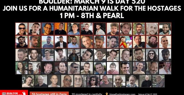 Support Hostage Awareness: Walk in Boulder March 9