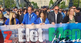 5,000 March in Hungary with Holocaust Survivors to Mark 80 Years of Liberation