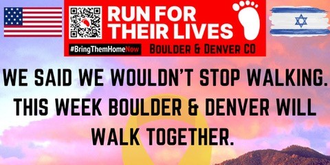 Boulder & Denver Run 4 Their Lives Walk & Program This Sunday