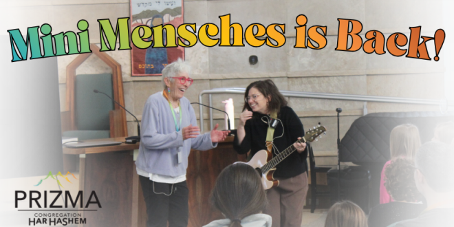 Mini Mensches is Back! – Congregation Har HaShem